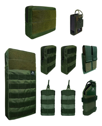 Kit De Acessórios Colete Modular Paintball Airsoft Molle