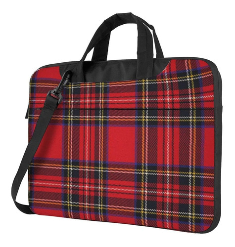 Bolso Ordenador Portatil Maletin Moda Tartan Stewart Real