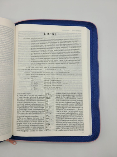 Imagen 8 de 9 de Biblia Reina Valera 1960 Letra Grande Coral Con Cierres
