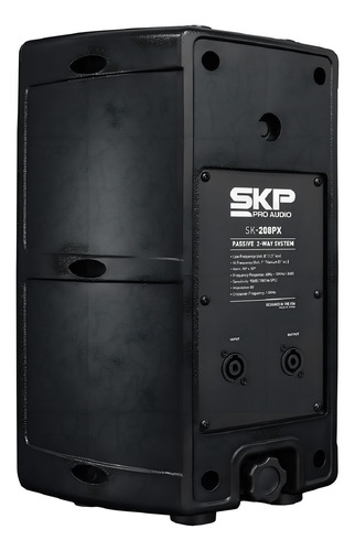 Caixas Som Skp Sk 208px 800w Ativa Passiva 2 Vias Pro Audio Cor Preto 127/220V