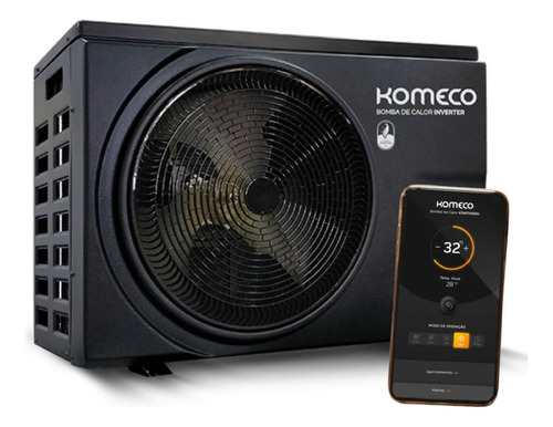 Aquecedor Piscina Bomba Calor Inverter Wifi Komeco - 75.000l