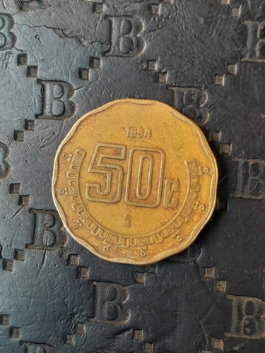 Moneda 50 Centavos Con Error 1894 _ (Usado)
