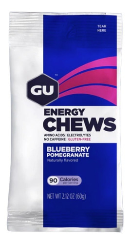 Imagen 1 de 2 de Gomitas Energéticas Gu Sabor Blueberry Pomegranate