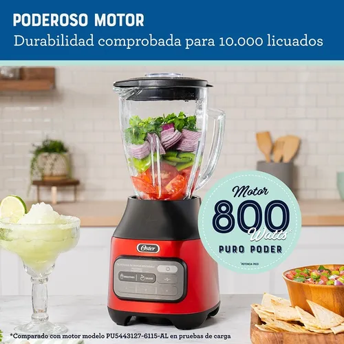 Licuadora Oster® Reversible 3 Velocidades + Pulso Blstpegcrt