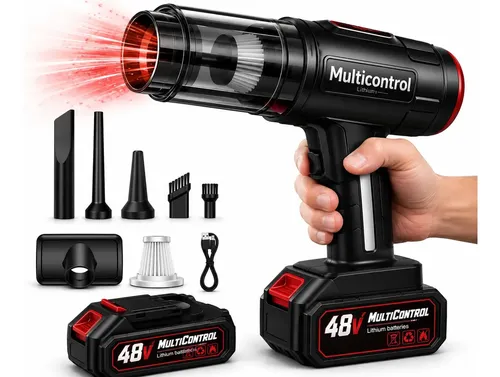 Aspirador De Pó Portatil Recarregável Turbo Com Bateria 48v 3000m...