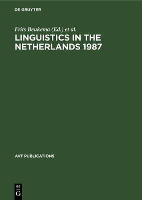 Libro Linguistics In The Netherlands 1987 - Frits Beukema