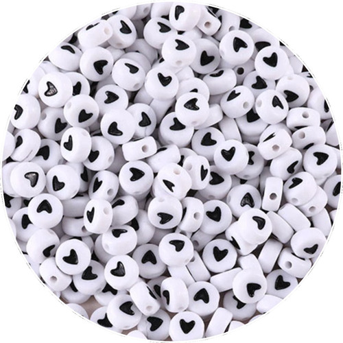 Corazones - 30g Cuentas Collares Pulseras Bisuteria Fb-cr-n