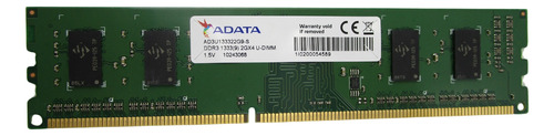 Memoria Ram Adata Ad3u133322g9-s 2gb Ddr3 1333mhz Pc3-10600