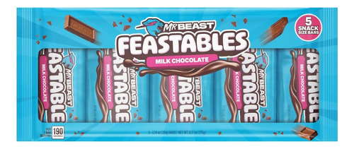 Mr Beast Feastables Multipack Milk Chocolate - 5ct/1.23oz
