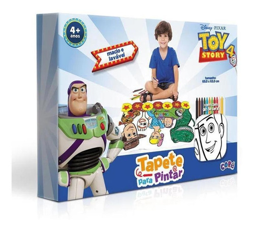 Tapete De Atividades Disney Toy Story 4 -tapete Para Pintar