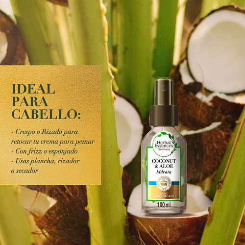 Aceite Capilar Hidratante Herbal Essences Aloe & Coco 100 Ml