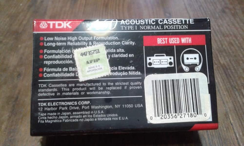 Tdk - Pack De Tres Cassettes Originales - Nunca Abiertos (Usado)