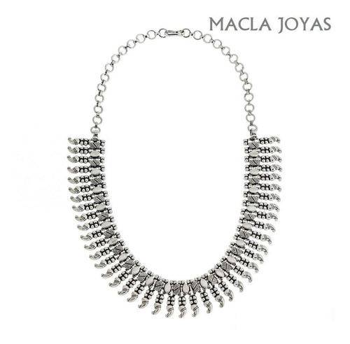 Imagen 1 de 2 de Gargantilla/collar Modelo Vietnam En Plata 925