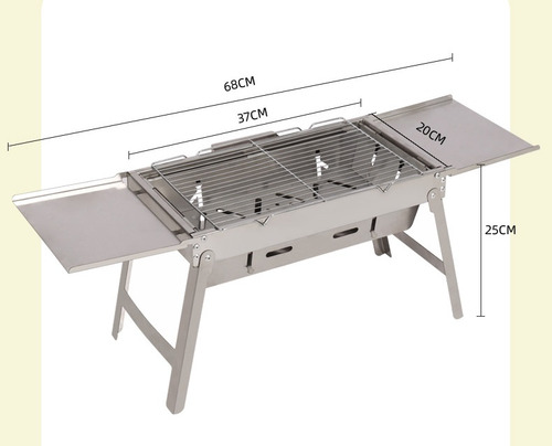 Parrilla Plegable Valija Acero Inoxidable