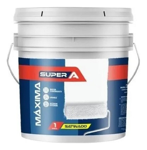 Pintura Clase A Satinado Maxima Super A Cuñete De 4 Gal