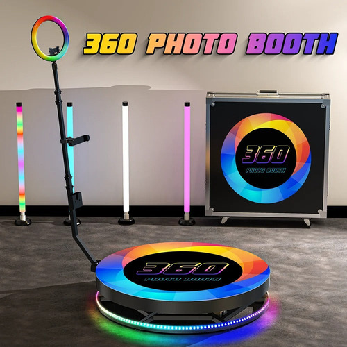 Alquiler Plataforma 360 Spinner / Tunel Led Infinito Cabina