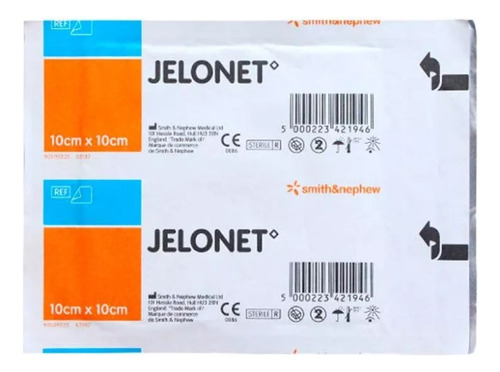 Jelonet 10*10cm Smith & Nephew 10 Piezas Gasa Parafinada