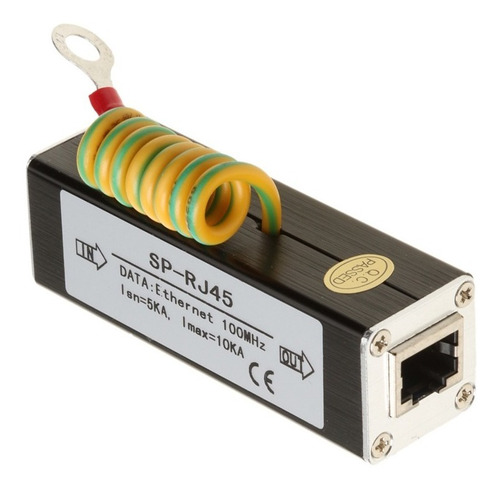 2 Piezas Protector Contra Sobretensiones Ethernet Rj-45 Para