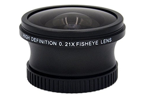 Alta Definición Ojo De Pez 0.21x (37 Mm) Para Canon Vixia Hf