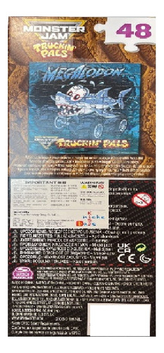 Rompecabezas Monster Jam Megalodon Juego Didáctico 48 Pzas