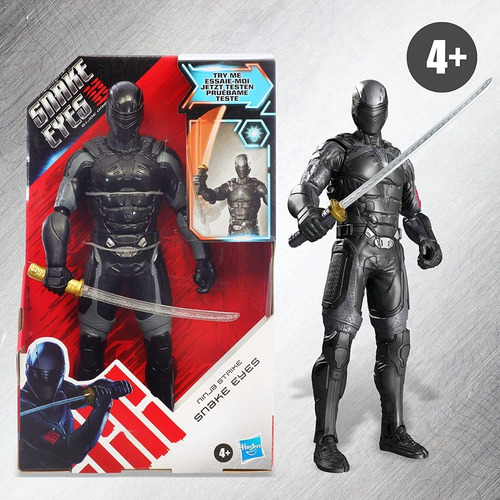 Hasbro Gi Joe Origins Snake Ayes 12 Pulgadas Figura Con Luz