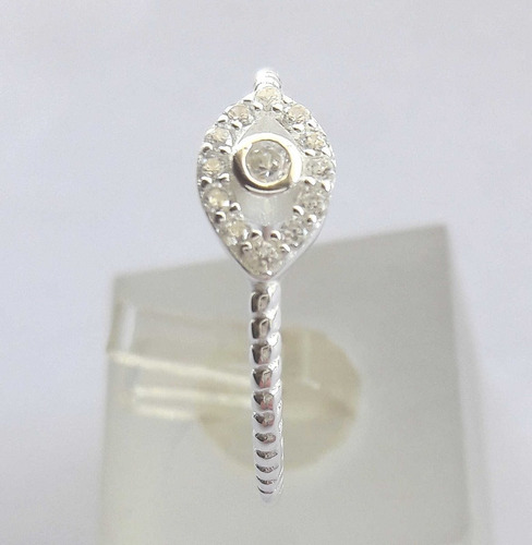 Imagen 3 de 10 de Anillo Plata 925 Cubic Zircon Ojo Horus Garantía Escrita