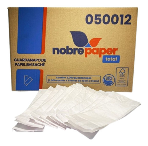 Guardanapo Sache C/2 33x14 C/2000 Folhas Simples Embalado