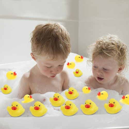 Louhua - Patito De Goma Miniatura; Juguete De Baño Para Be. Color Mini Amarillo