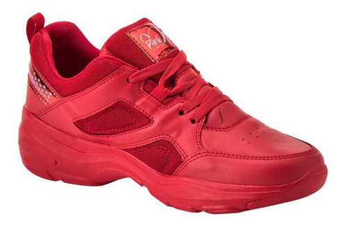 Tenis Casual Pink By Price Shoes Chunky Rojo Para Dama | Envío gratis