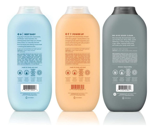 Method Body Wash Variedad De Muestras 3 Aromas Paz Pura, M
