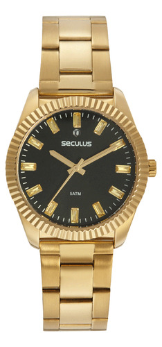 Relógio Feminino Casual Dourado Seculus