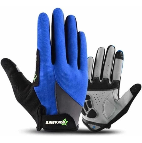 Guantes Rokabike Ciclismo Bicicleta Gel Dedo Largo