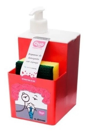 Sr Dispenser Detergente Esponja Original Diseño Quo Colores