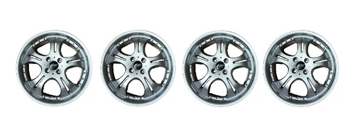 Kit 4 Llantas Aleacion Deportiva Fujibond K-241 R17 4x100