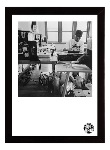 J Dilla, Stones Throw, Hip Hop, Quadro Moldura 33x24cm