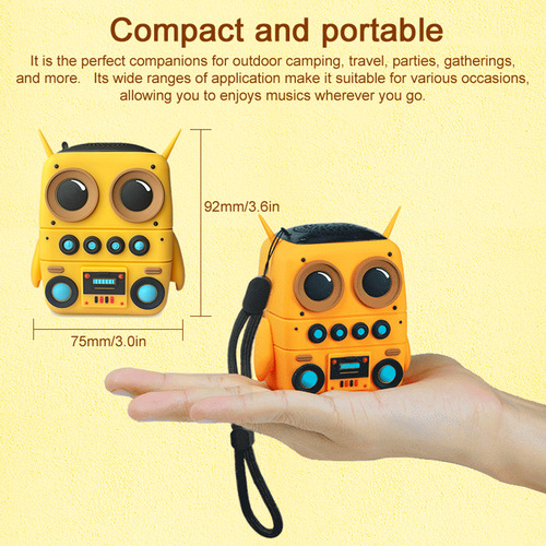 Altavoz Estéreo Bt Impermeable Con Sonido Estéreo De Dibujos