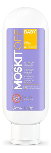 Repelente Moskitoff Baby Icaridina Gel 100g Contra Dengue