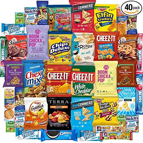 Snack-care Package Pecho (40 Count) Variedad Snacks Caja De 