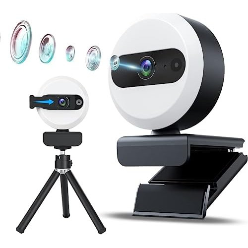 Webcam, Webcam Hd 1080p Obturador De Privacidad Y Tríp...