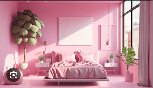 Papel Mural Autoadhesivo Rosa Unicolor Texturizado Rosa