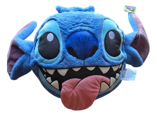 Cojin Stitch Afelpado Con Frazada Incluida Azul Acero Liso