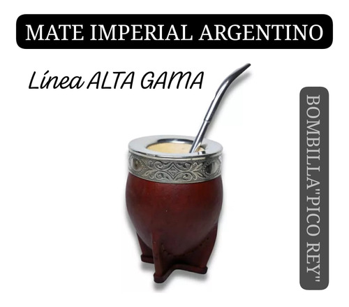 Mate Imperial Argentino Alpaca-cuero-ca - Kg a $613