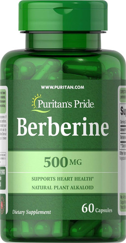 Berberina 500 Mg, 60 Capsulas  Puritan's Pride