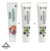 Comprar Pasta Dental Vegana Sri Sri 2 Pasta Gel + 1 Canela X 100g