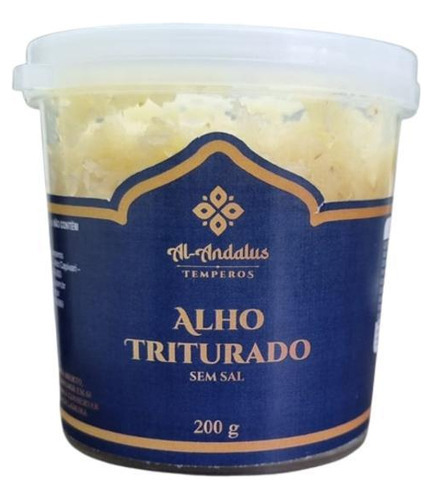 Alho Triturado Orgânico Al Andalus 200g