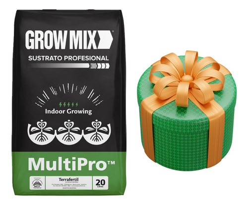 Sustrato Growmix Multipro 20lts Premium Con Regalo Sorpresa