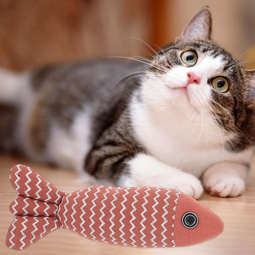 2 Juguetes Para Gatos Con Forma De Pez, Juguetes Interactivo
