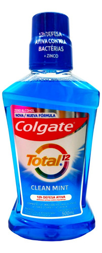 Colgate Enjuague Bucal Total12 Clean Mint 500ml