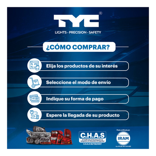 Imagen 6 de 10 de Óptica 6 Pines Tyc Izquierdo Chevrolet S10 12/16