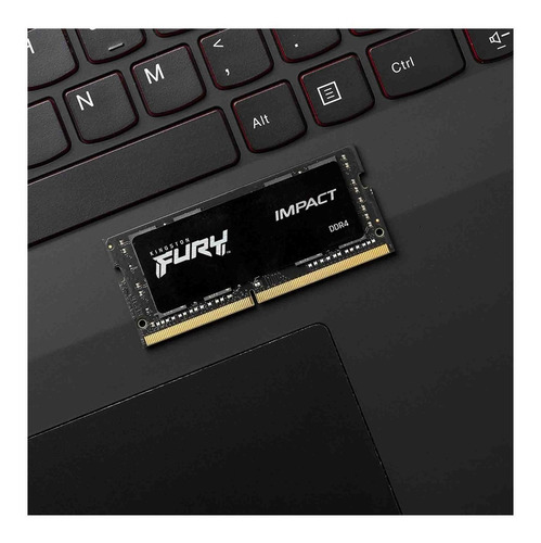 Imagen 4 de 5 de Memoria Ram Kingston Fury Impact Soddr4 Lap 16gb 3200 Negro